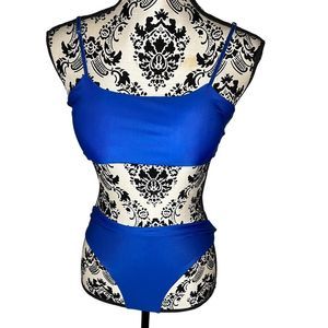 Large Blue Two Piece Swimsuit NWOT